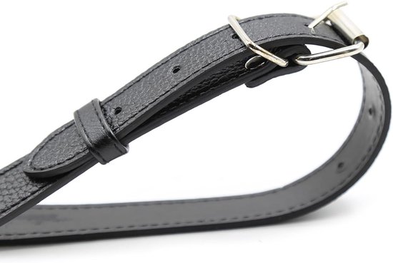 Yogaset Dames - Leer Accessoires - Yoga Oefeningen - Drie Gaten Ontwerp - null - Zwart — afbeelding 5