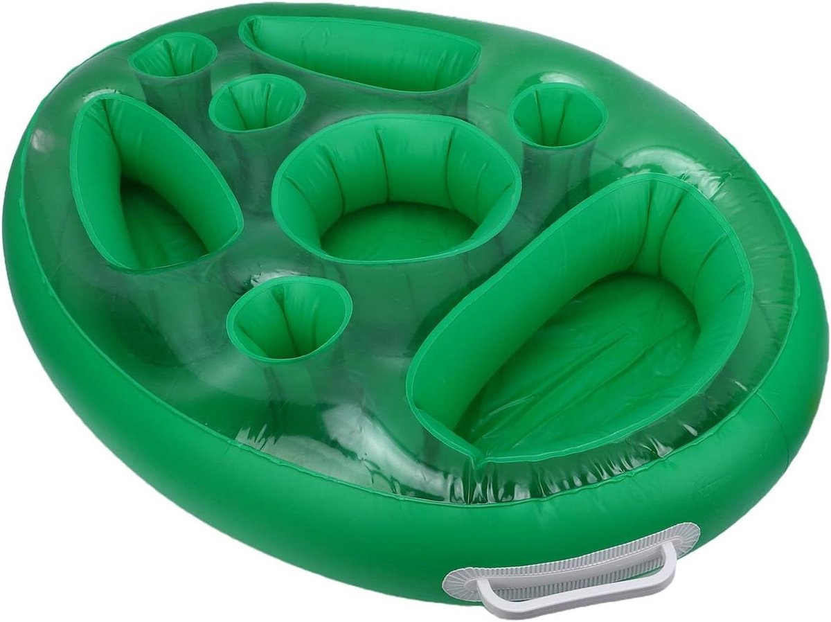 Cocoarm Zwembaddrankhouder, PVC Opblaasbaar Drijvend Dienblad met Verzwaarde Basis en Ruimteveilige Klep, 70x50x15cm Drankhouder met Meerdere Compartimenten voor Zwembadstrandfeest Cocoarm Zwembaddrankhouder, PVC Opblaasbaar Drijvend Dienblad met Verzwaarde Basis en Ruimteveilige Klep, 70x50x15cm Drankhouder met Meerdere Compartimenten voor Zwembadstrandfeest
