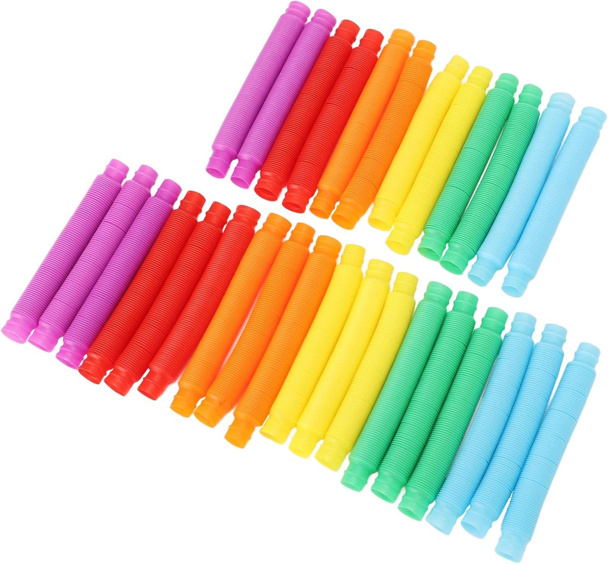 Sensorische Buizen - Fijne motoriek - Creatief Spelen - Flexibel en Buigbaar - 30 Stuks - Multicolor