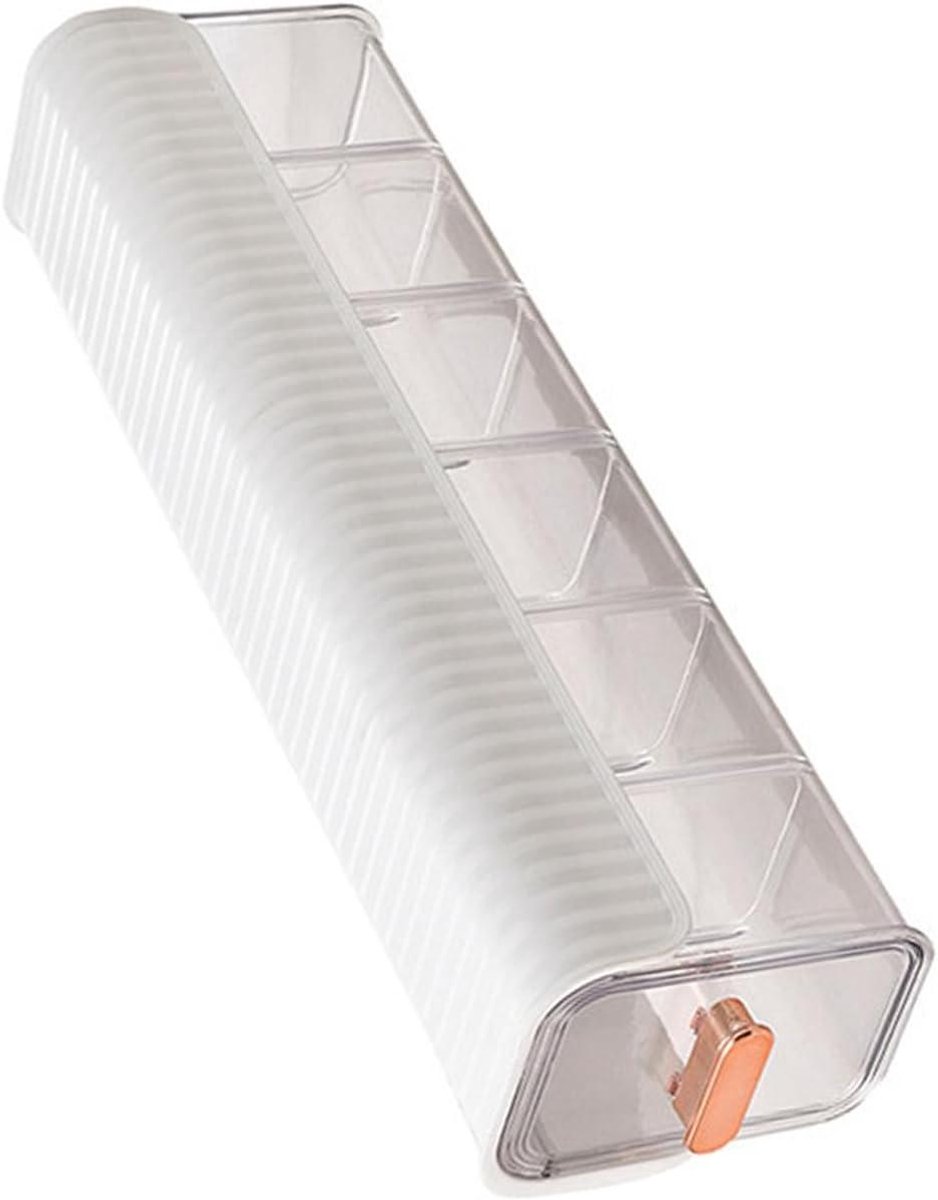 Wandlade Organizer - Opbergbak Muur - Kleding Opbergen - Afneembare Vakken - 38x12x10 cm - Wit