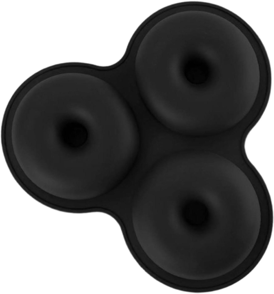 Donut Mal - Bagel Pannen - Zelf Bakken - Vaatwasmachinebestendig - 25 cm breed - Zwart