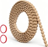 Flexibele Sierlijst - Zelfklevende Rand - Muren Decoreren - Duurzaam PVC Materiaal - 3 Meter Lengte - Natuurlijk Hout