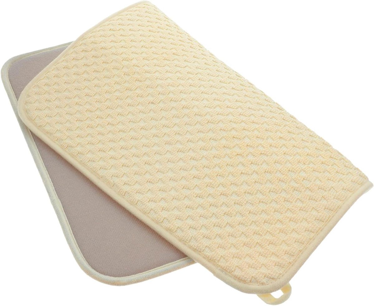 Keuken Droogmat - Aanrecht Beschermer - Snel Drogen - Absorberend Microvezel - 50 x 38 cm - Geel