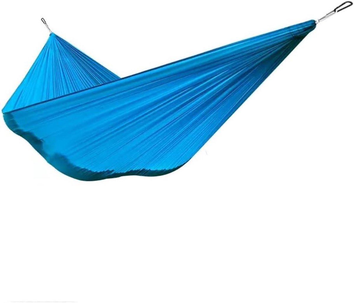Hangmat Stoel - Reishangmat Outdoor - Buiten Ontspannen - Anti-Rollover Ontwerp - 260 x 140 cm - Blauw