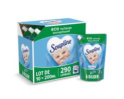 Soupline Hemels Fris Geconcentreerde Wasverzachter 10 x 29 wasbeurten - eco navullingen
