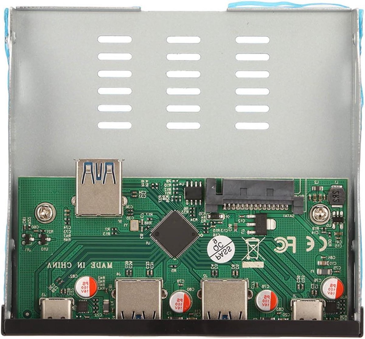 USB Hub - Poorten Dockingstation - Computer Uitbreiding - 10 Gbps Snelheid - 4 Poorten - Zilver