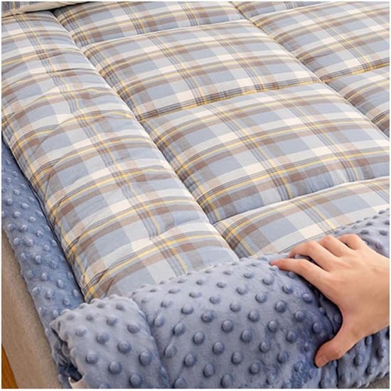 Japanse Vloermatras - Opvouwbaar Futon - Logeren en Slapen - Ademend en Comfortabel - 150 x 200 cm - Grijs — afbeelding 2