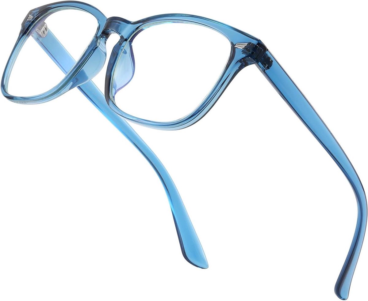 Leesbril Uniseks - Computerbril Blauw Licht - Scherm Tijd - Niet-Verblindende Glazen - Robuuste Constructie - Transparant
