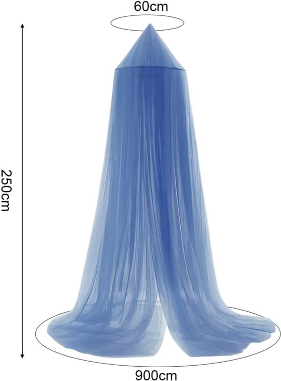 NBAP® Klamboe 1 Persoons - Muggennet - Muskietennet Baby - Blauw — afbeelding 2