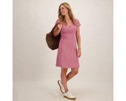 Je m'appelle Dames Jurk Met stretch - Roze - Maat XL