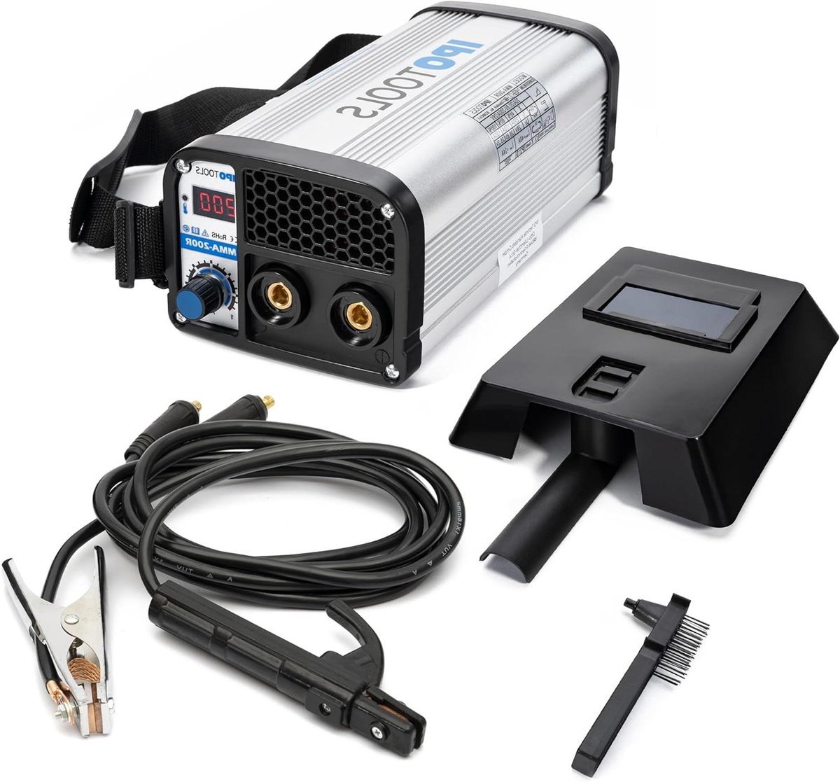Elektroden lasapparaat - MMA lasapparaat Inverter - Metalen Bewerken - IGBT Inverter Technologie - 200 Ampère - Zwart
