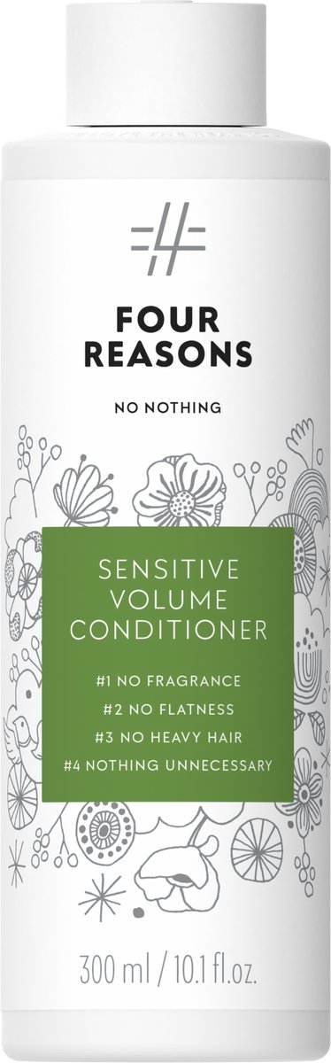 Four Reasons - No Nothing Volume Conditioner - 300 ml - Voor de gevoelige hoofdhuid - Zonder geur en kleurstof!