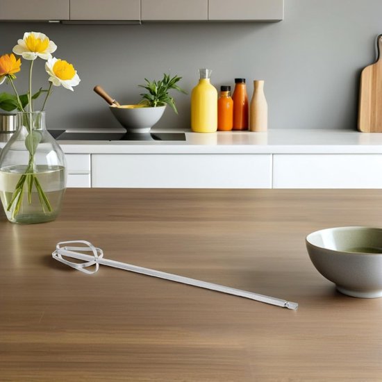 Mixer Kloppers - Keuken Accessoires - Eten Bereiden - Verlengde Schacht - 3 Stuks - Zilver — afbeelding 2