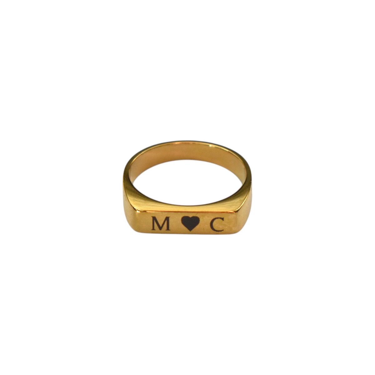 Ring met Initialen Goud, USA 8 / NL 18 (57mm)