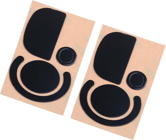 Muis Skates Stickers - Vervangende Voetjes - Gaming Prestaties Verbeteren - Hoge Polymere Composieten - 2 Sets - Zwart — afbeelding 3