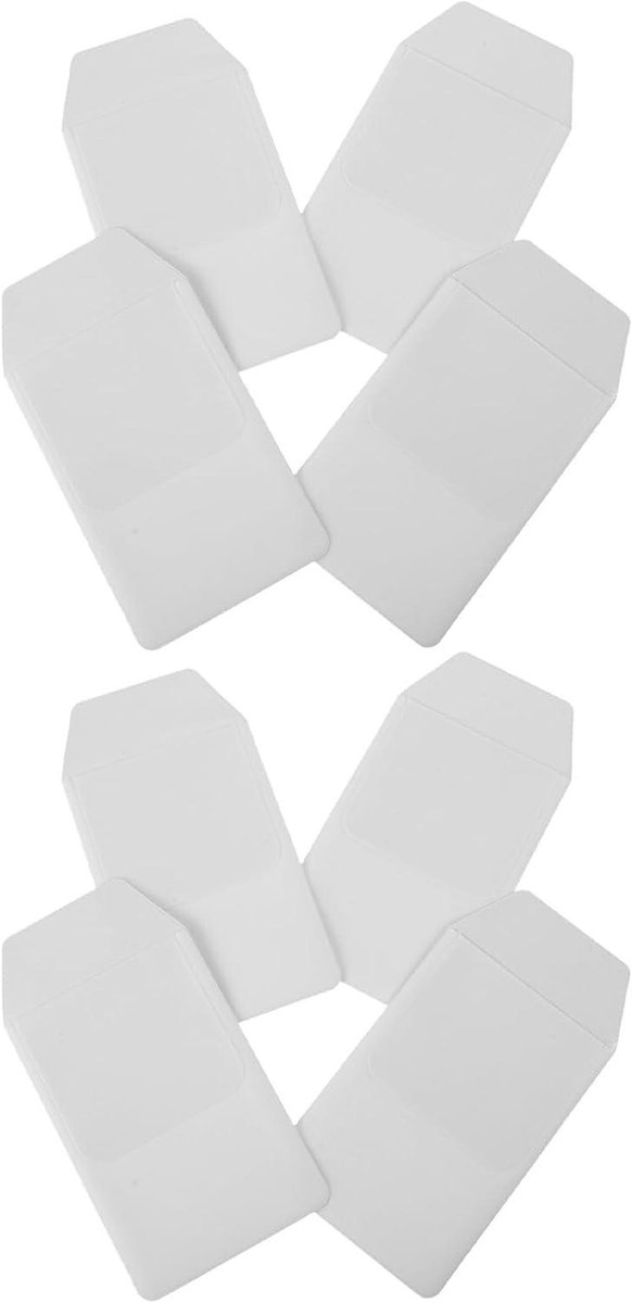 Zakbeschermers - Pennenhouder - Instrumenten Sorteren - Inktbestendig PVC - 8 Stuks - Wit