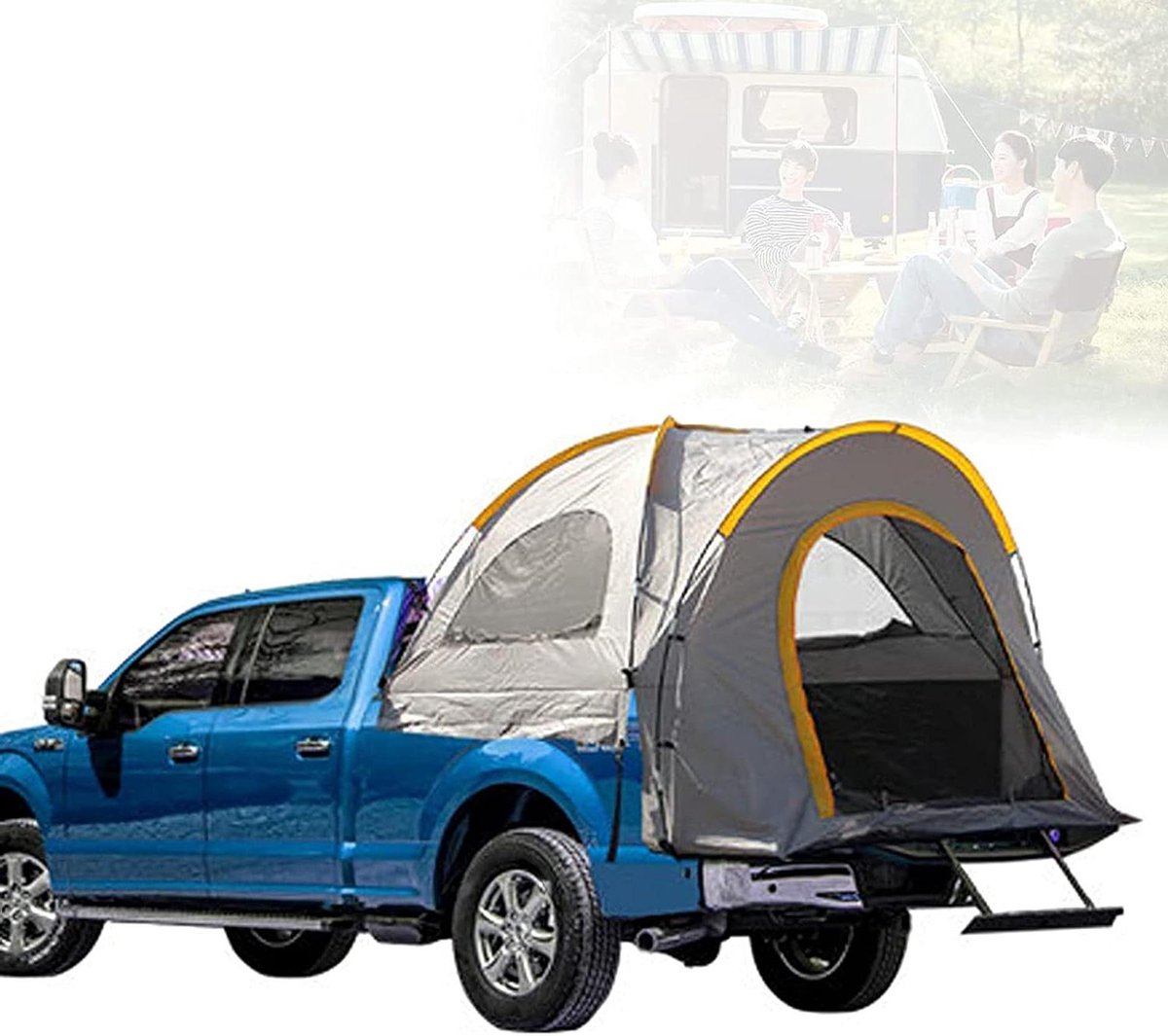 Kampeertent - Truck Bed Tent - Buiten Kamperen - Volledig Waterdicht - 60 Inch Hoog - Zwart