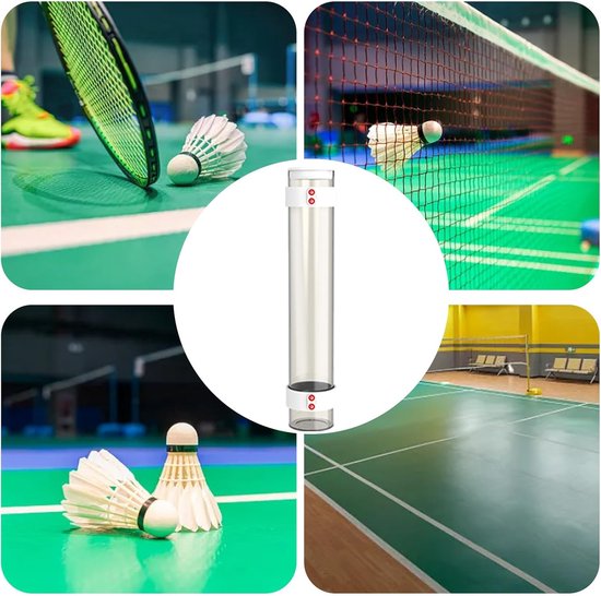 Shuttle Opbergbuis - Ballen Organizer - Badminton Training - Sterk Magnetisme - 29 cm Lengte - Donker — afbeelding 4