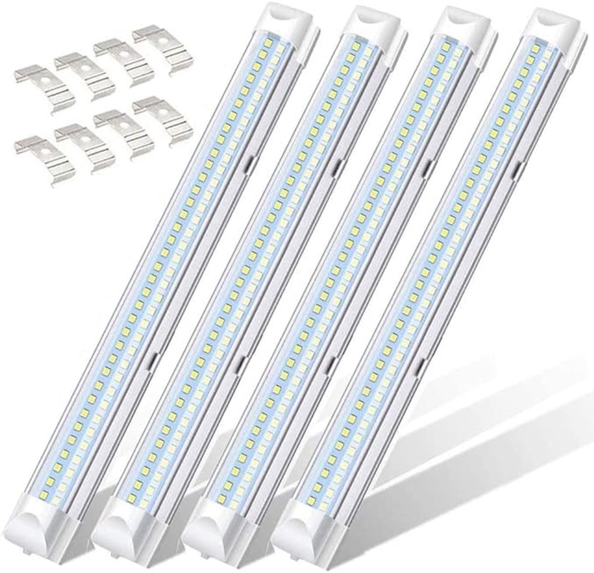 LED Interieur Lichtbalk 12V - 72 LEDs - Wit - 4 Stuks