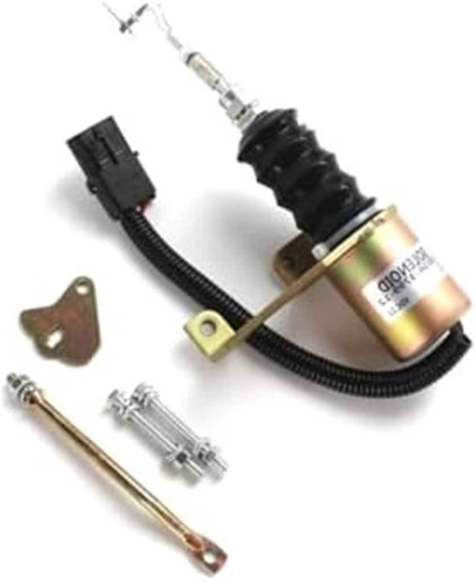 Brandstof Solenoïde - Uitschakelklep Motor - Motoronderhoud Gazon - Trillingsbestendig Ontwerp - 12V - One Color