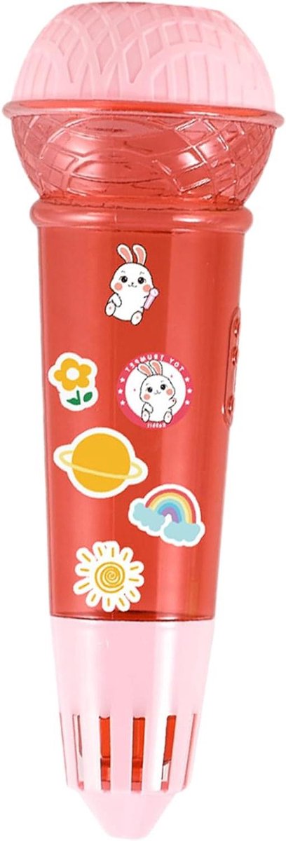 Kinder Microfoon - Zang Speelgoed - Muziek Ontdekken - Handzaam Ontwerp - 24.8 cm - Roze