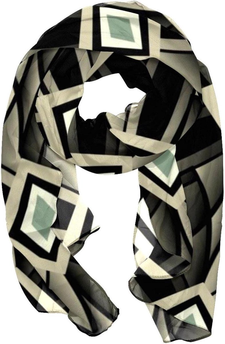 Chiffon Haar Sjaal - Mode Accessoire - Stijlvol Aankleden - Uniek Touw Ontwerp - 180x73 cm - Multicolor