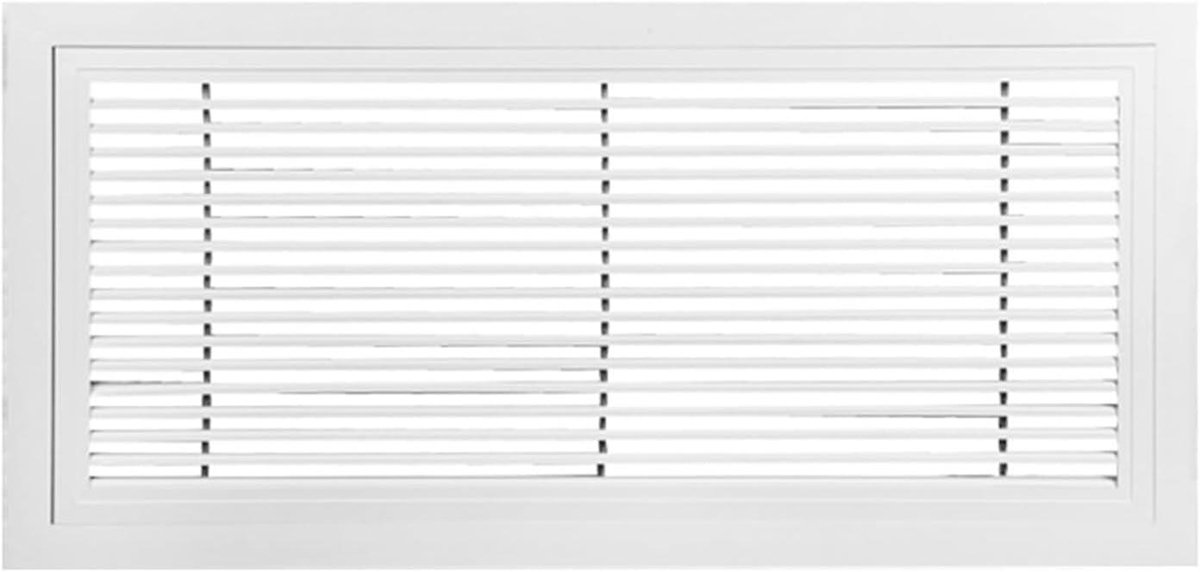 Ventilatierooster - Luchtretourregister - Luchtstroom Regelen - Duurzame Legering - 40 x 40 cm - Wit