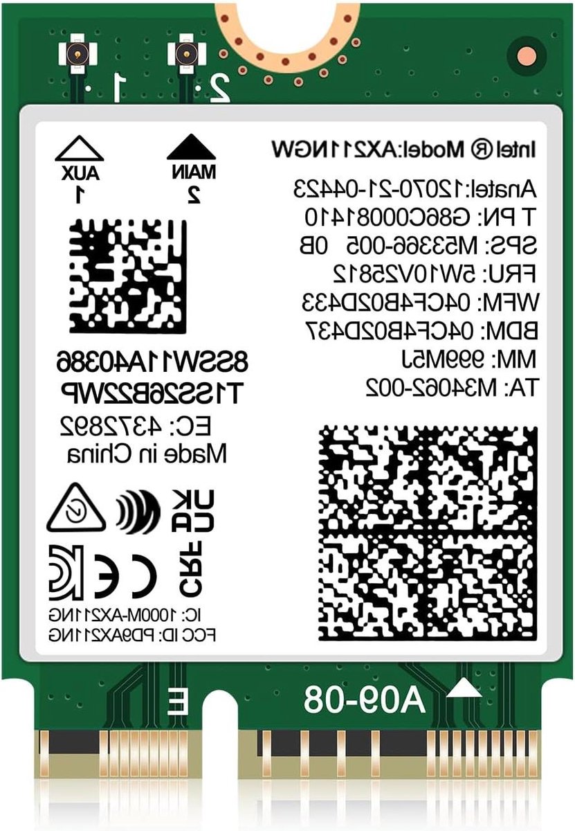 Draadloze Netwerkkaart - WiFi Adapter - Snelle Internetverbinding - Wi-Fi 6E Technologie - 5400 Mbps - Groen