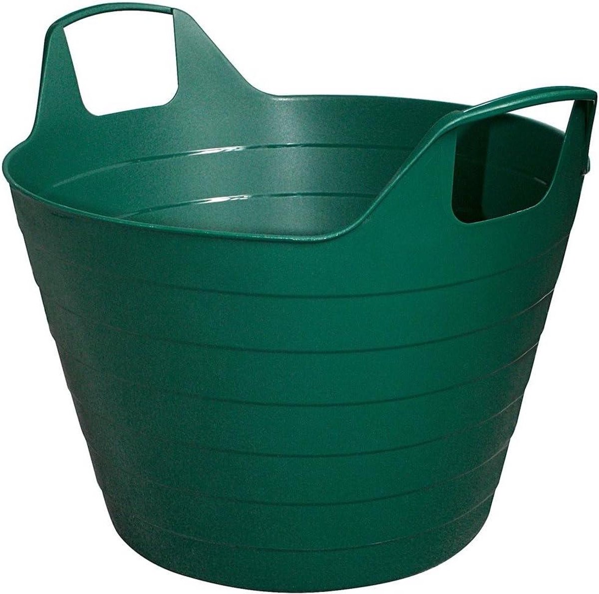 Flexibele mand - Opbergmand wasmand - Huishoudelijk gebruik - Moderne look - 45 cm - Donkergroen