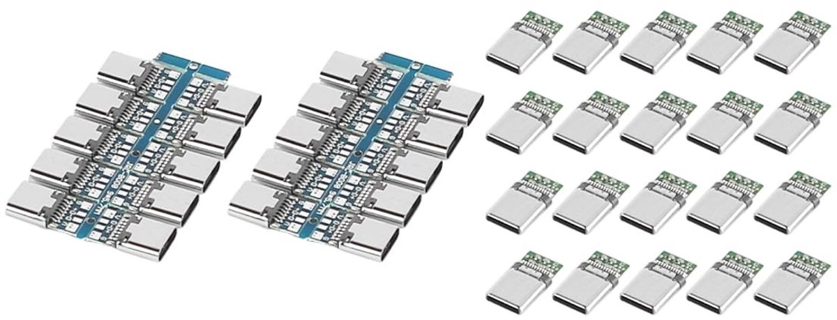 Dailygoods - Dailygoody - USB 3.1 Type C Splitter - Male en Female Verbinding met Plaat
