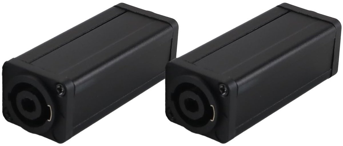 Dailygoods - Professionele Audioluidsprekerkabelconnector 4-polig 2 Stuks