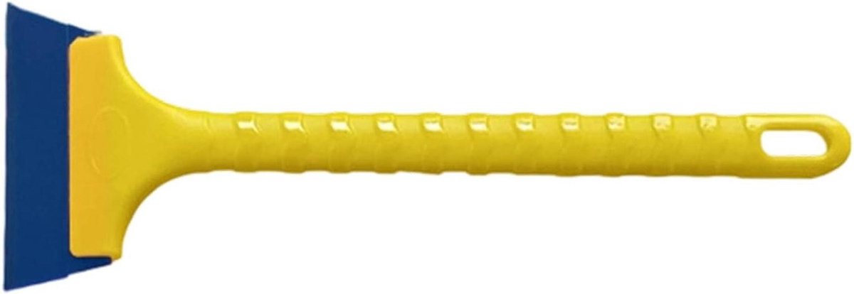 Handvat Wisser - Glas Schraper - Ramen Reinigen - Antislip Grip - 34 cm Lengte - Blauw