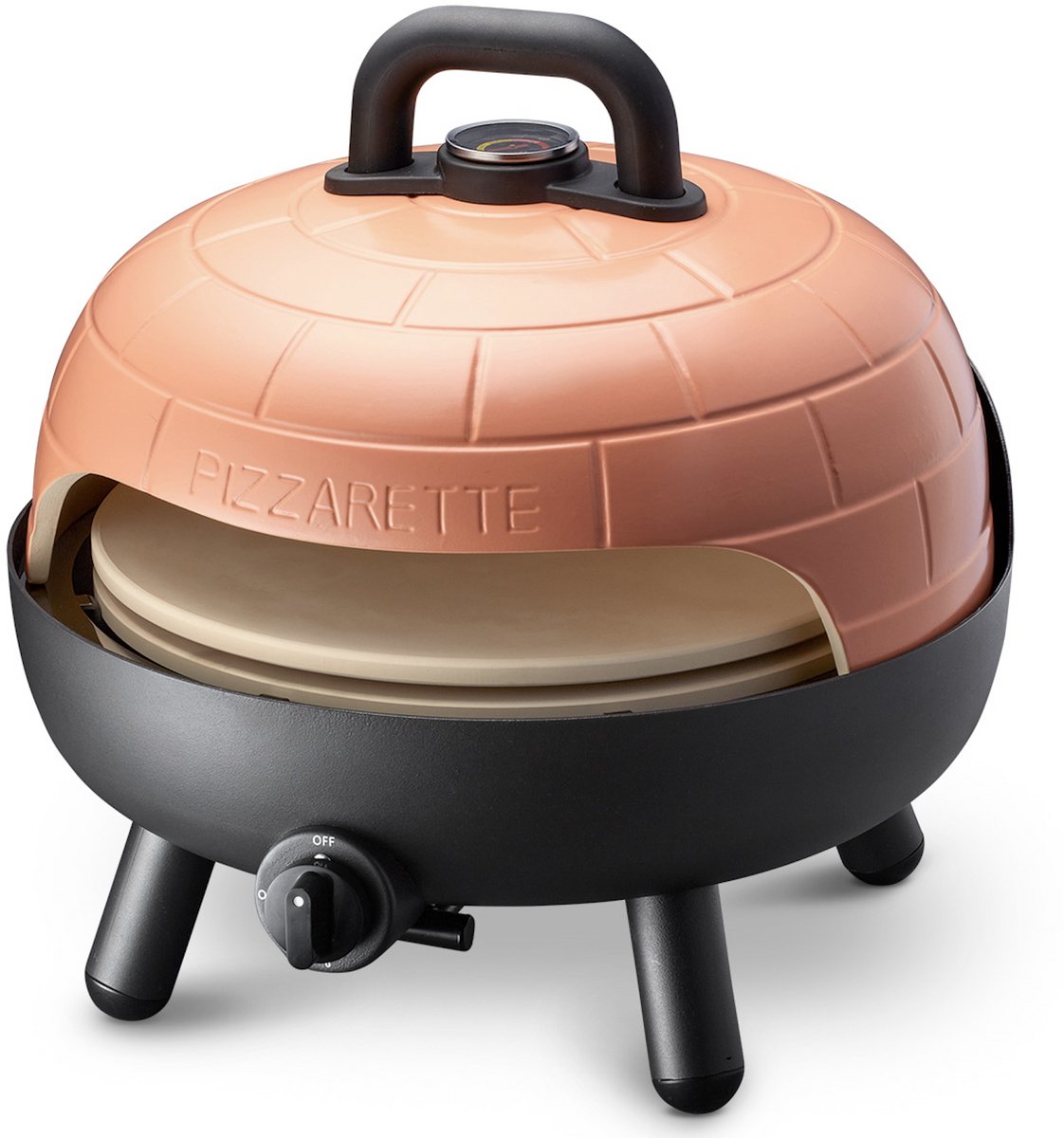 Pizzaoven 2 in 1. Voor grote pizza's met originele chamotte - afbeelding 2