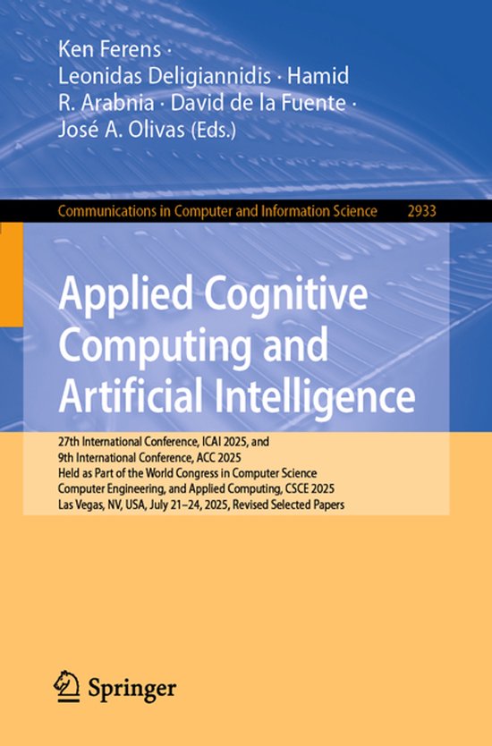 Communications in Computer and Information Science2933- Appl ... - cover