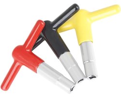 HEMOTON 3 Stuks Baby Drum Stemsleutels Metalen Drumsleutels Siliconen Hoes Voor Drumset