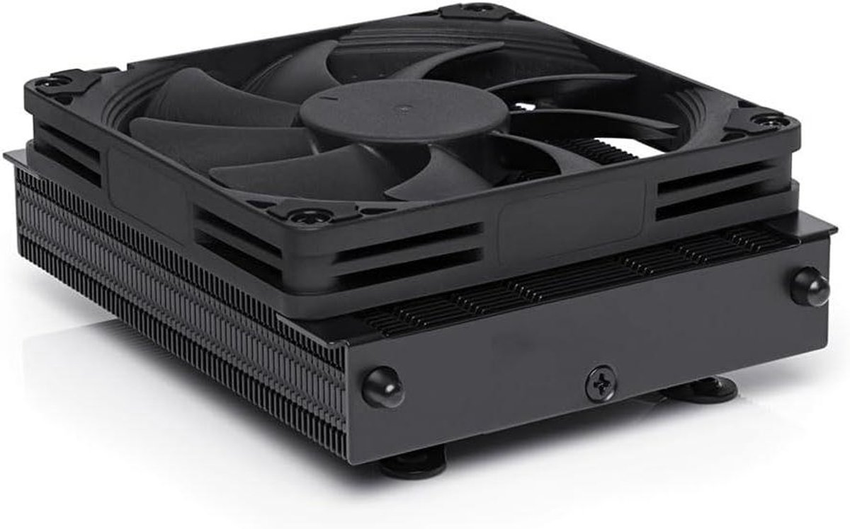 CPU Koeler - Processor Ventilator - Stille Koeling - 4-pins Connector - 114mm x 92mm - Zwart