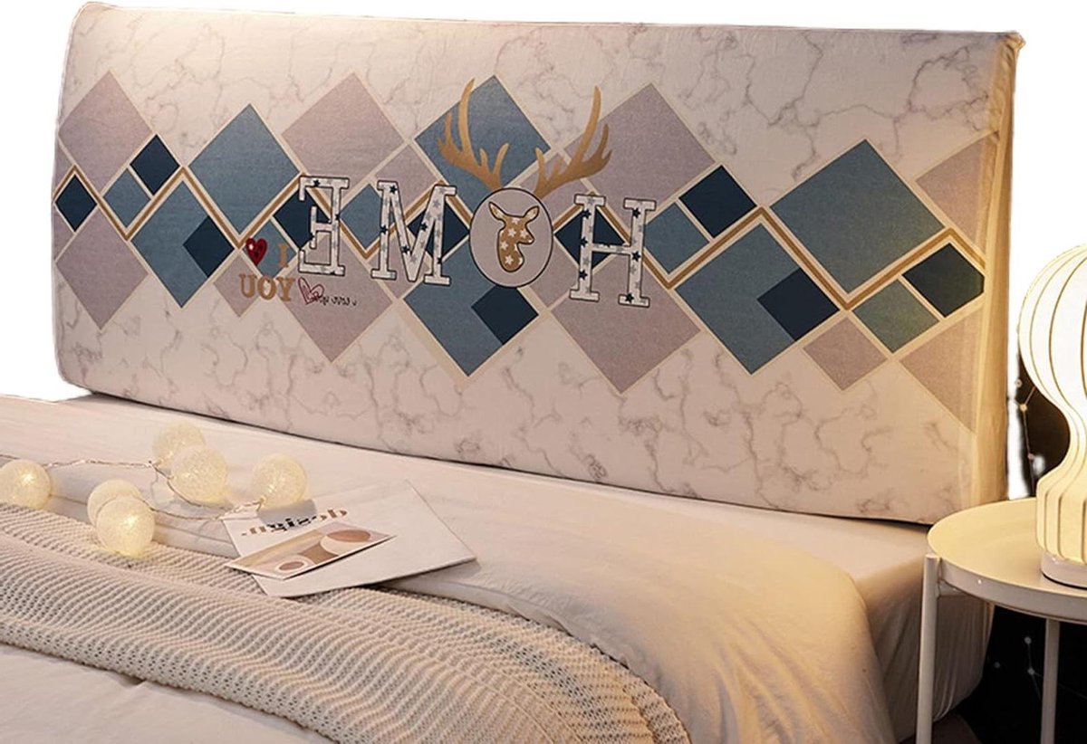 Hoofdeindehoes Stretch - Bed Decoratie - Slaapkamer Opfrissen - Volledige Bescherming - 18