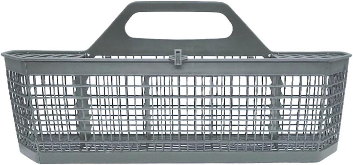 Vaatwasser Bestekmand - Keuken Organizer - Afwas Ordenen - Verstelbare Verdelers - 50 x 9.5 x 21 cm - Grijs