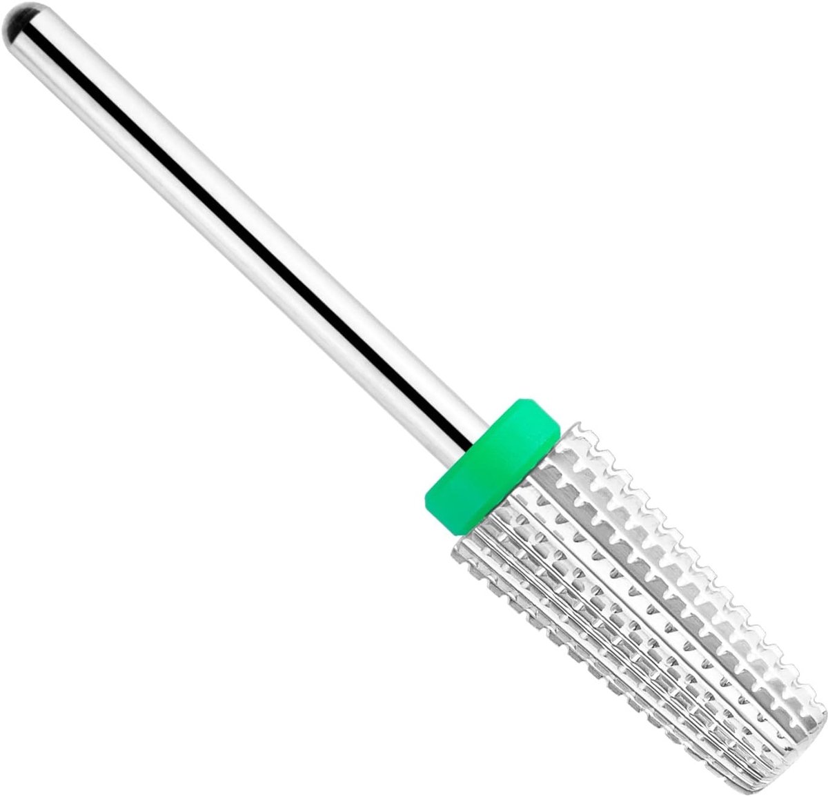 Professionele 5-in-1 Carbide Nagel Cutter voor Snelle Verwijdering van Acrylnagels en Hard Gel - Elektrische Nageldrill met Wolfraam Stalen Bits voor Manicure en Pedicure, Salon Gereedschap (Coarse, Zilver)