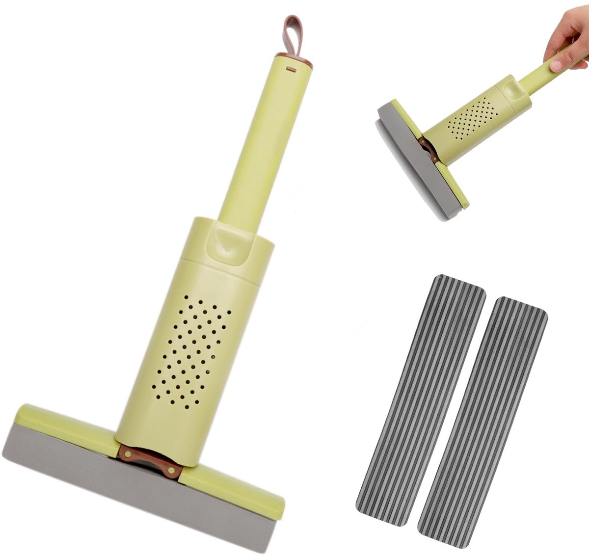 Dailygoods - Mini Mop met 2 Reservekoppen