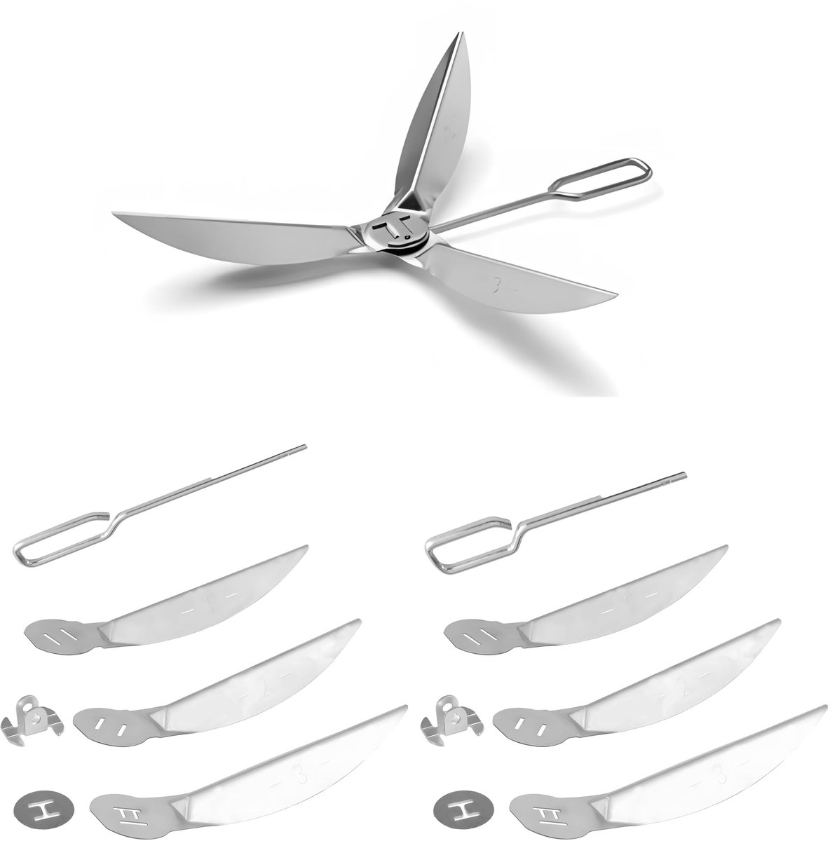 Dailygoods - 2-delige Set Kettle One-Touch Reinigingssysteem voor Grill