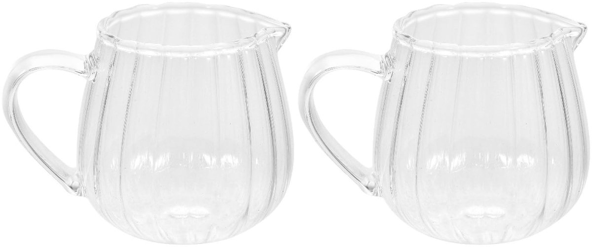 Dailygoods - Glazen Melkkan met Schenktuit - 100 ml