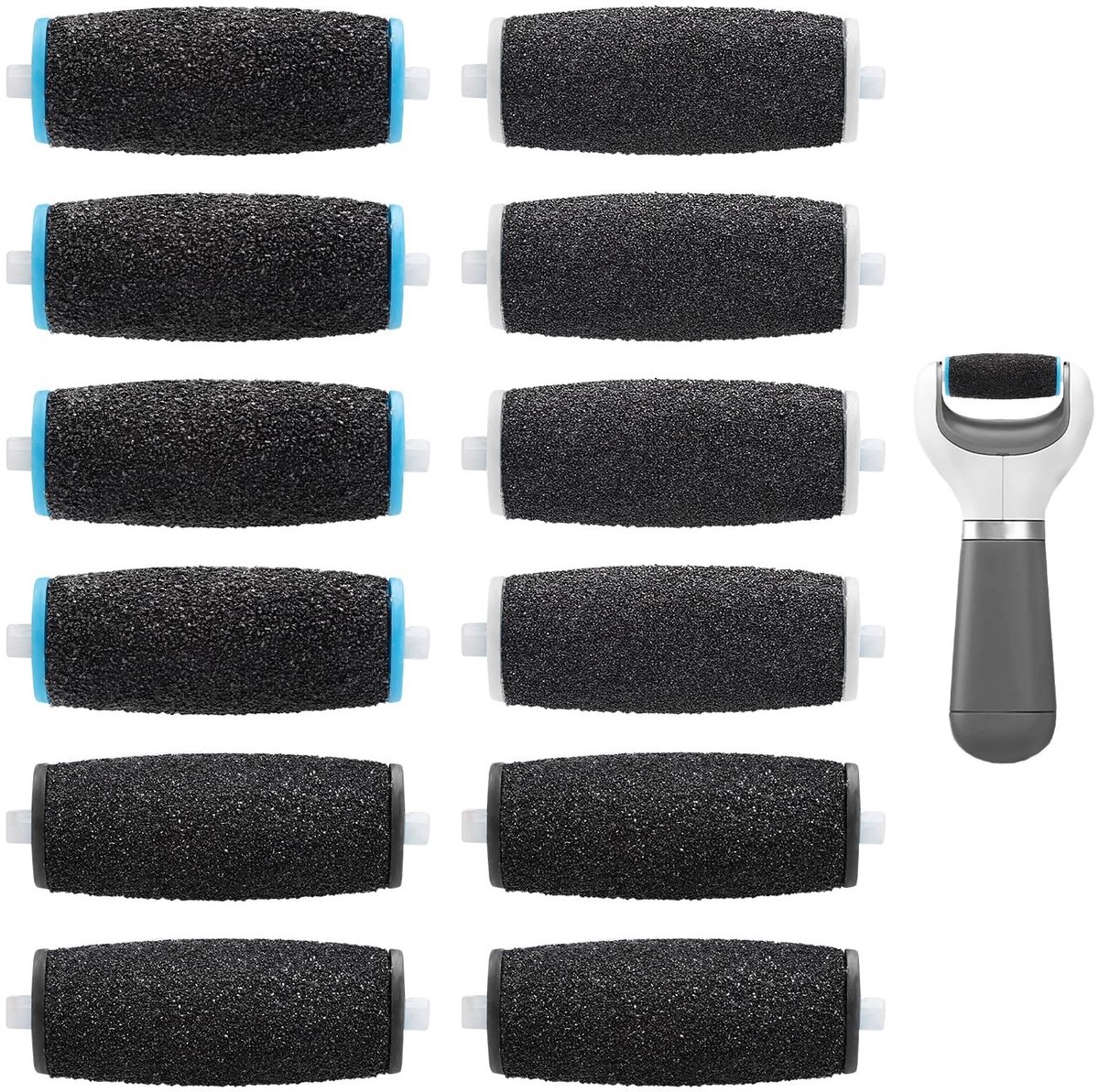 Dailygoods - Set van 12 Vervangende Rollerkoppen voor Voetvijl