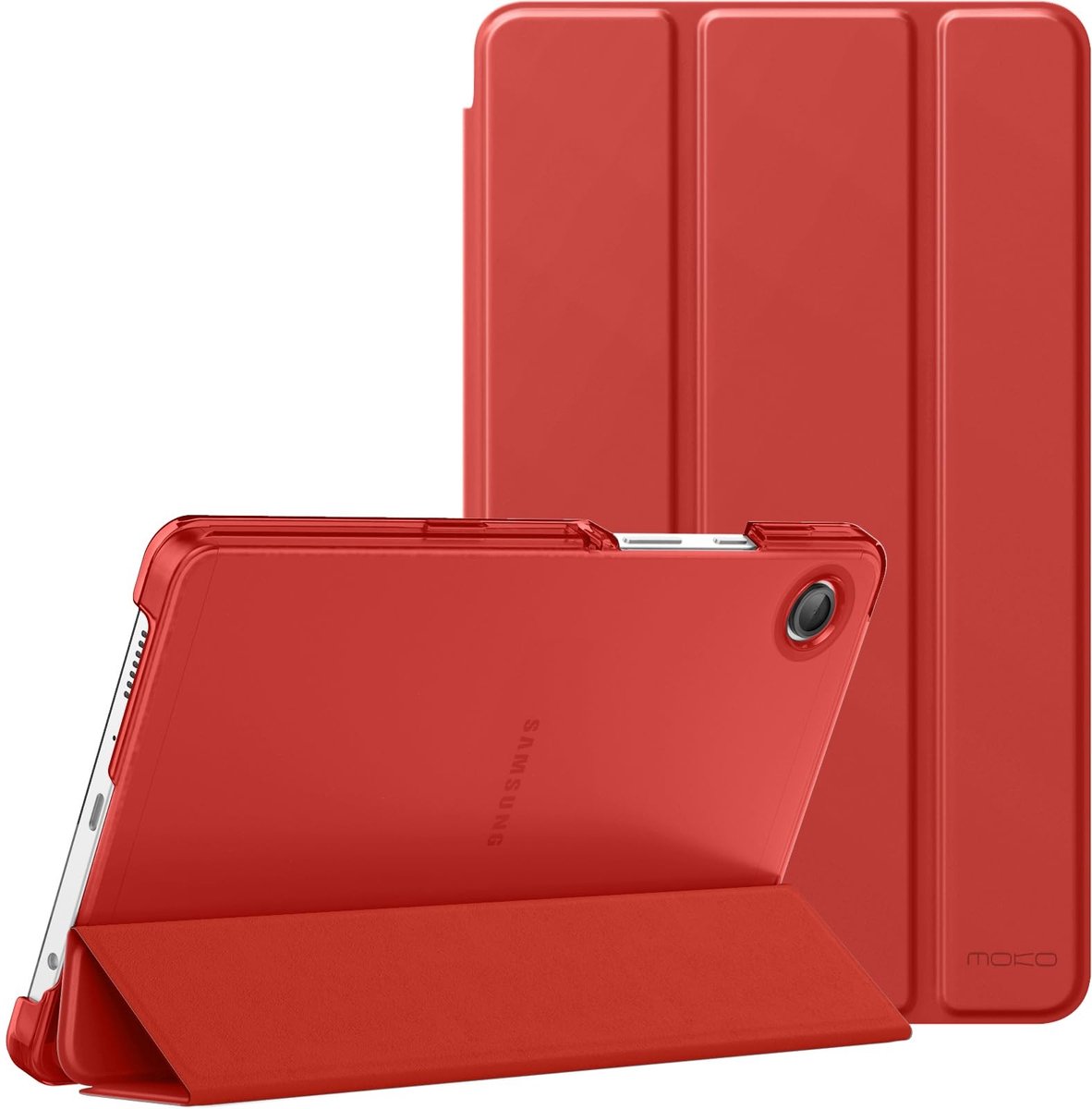 Dailygoods - Lichte Smart Case voor Samsung Galaxy Tab A11/A9 8.7 Inch - Rood