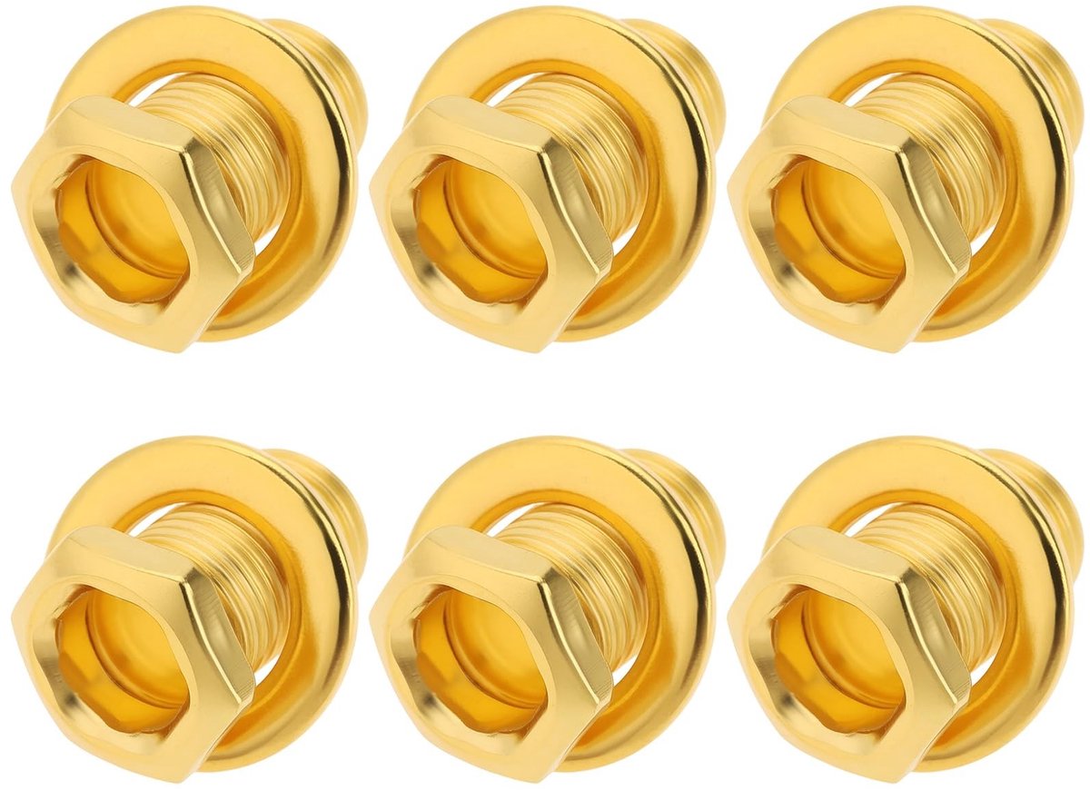 Dailygoods - 6 Stuks Gold Gitaar Machine Heads Tuners Ferrules