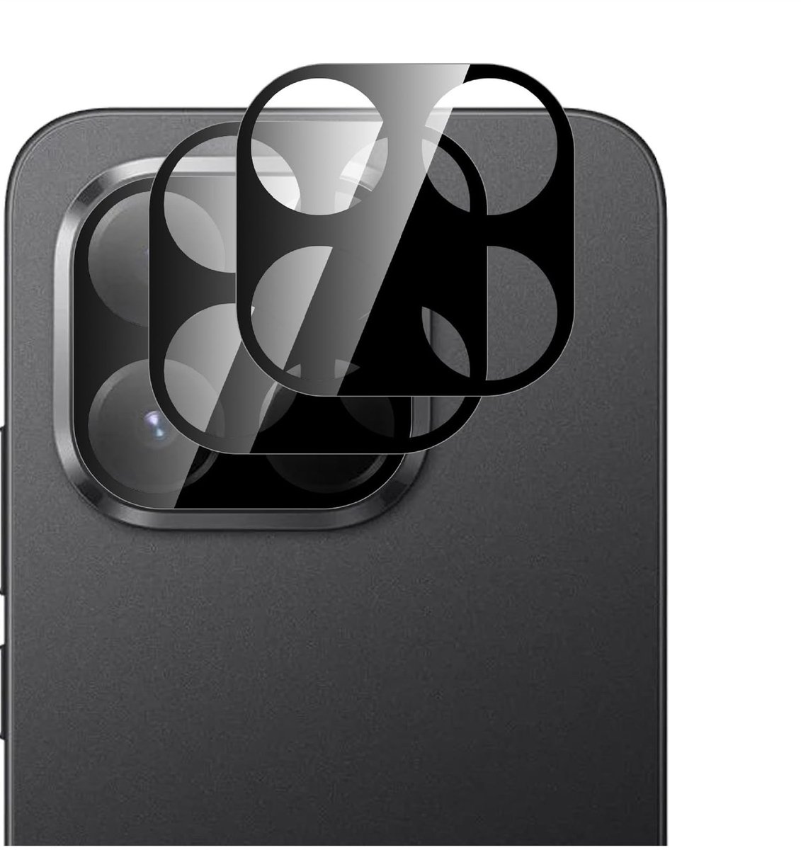 Dailygoods - Set van 2 Cameralensbeschermers voor Smartphones