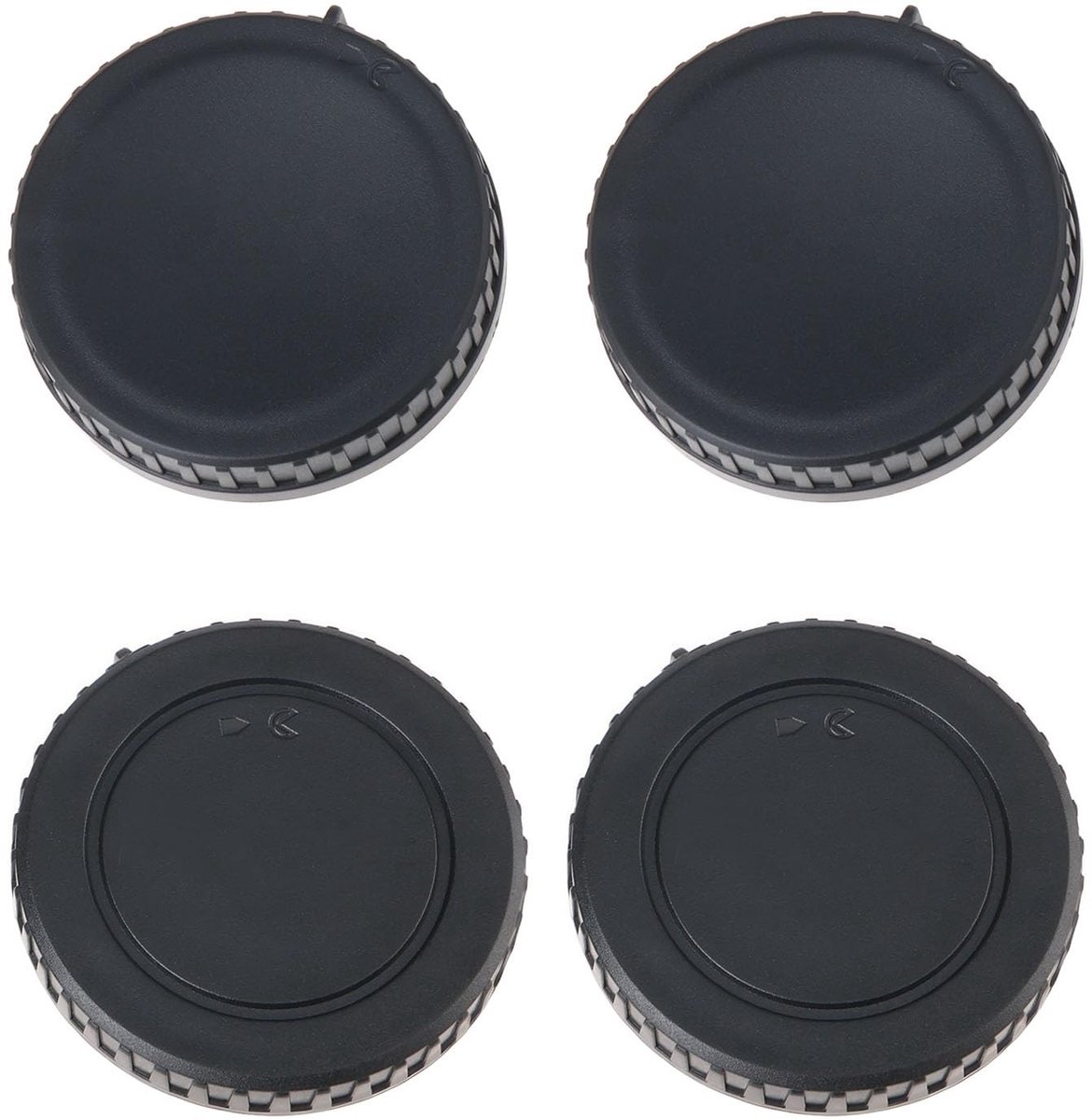 Dailygoods - 2x Camera Body Cap en Achterlens Cap voor Nikon 1 Mount