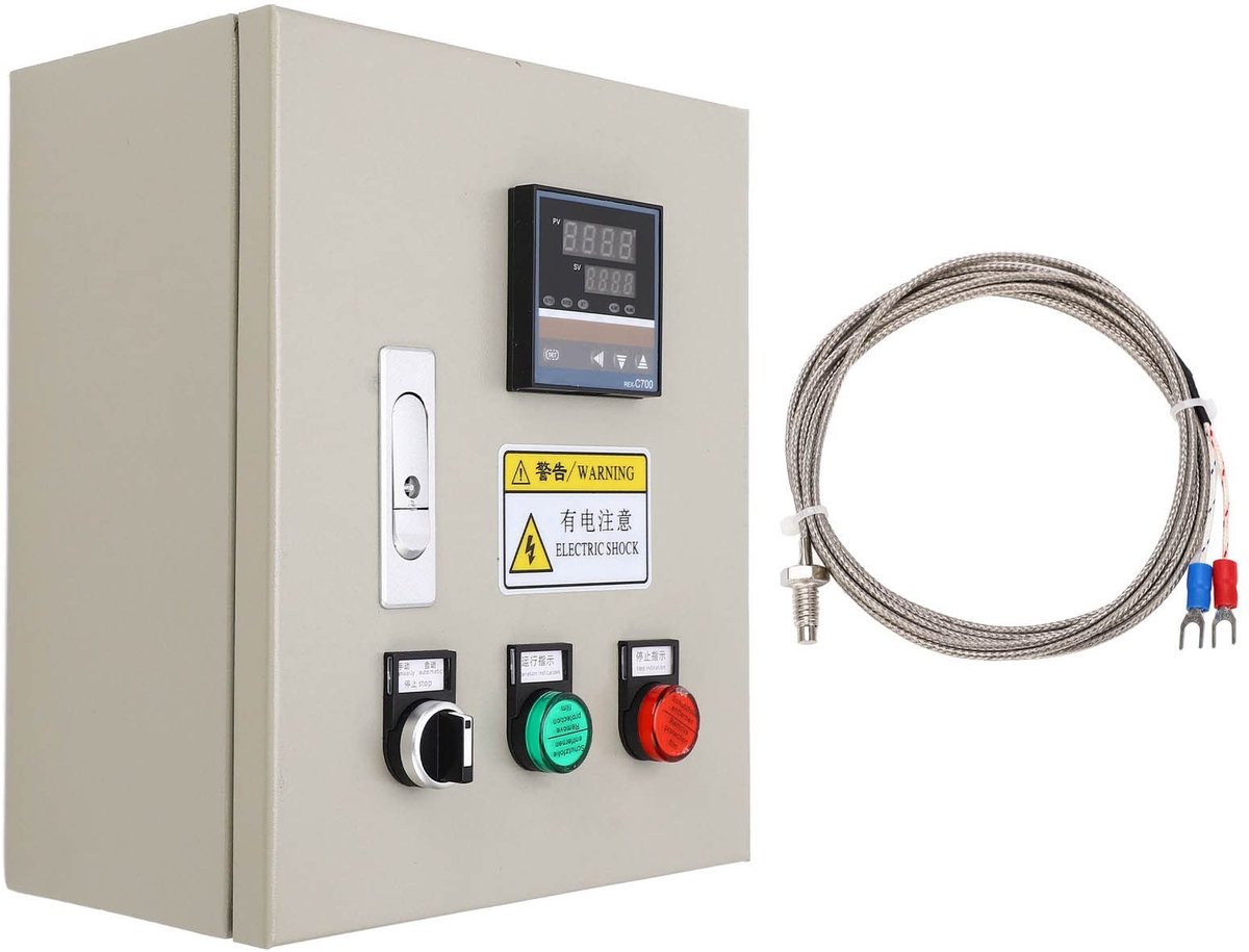 Dailygoods - Digitale Temperatuurregelaar voor Poedercoatoven 7,5 KW
