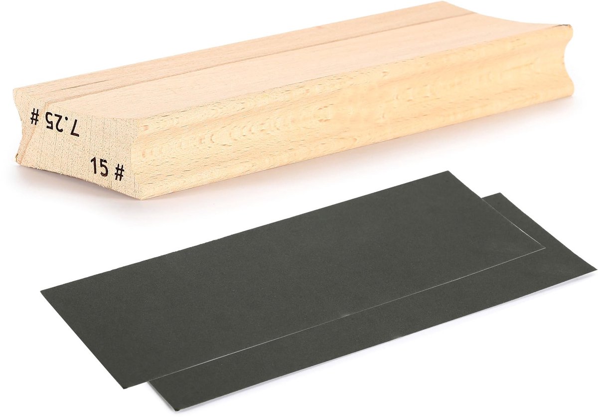 Dailygoods - Gitaar slijpstandaard met tweerichtings schuurblok