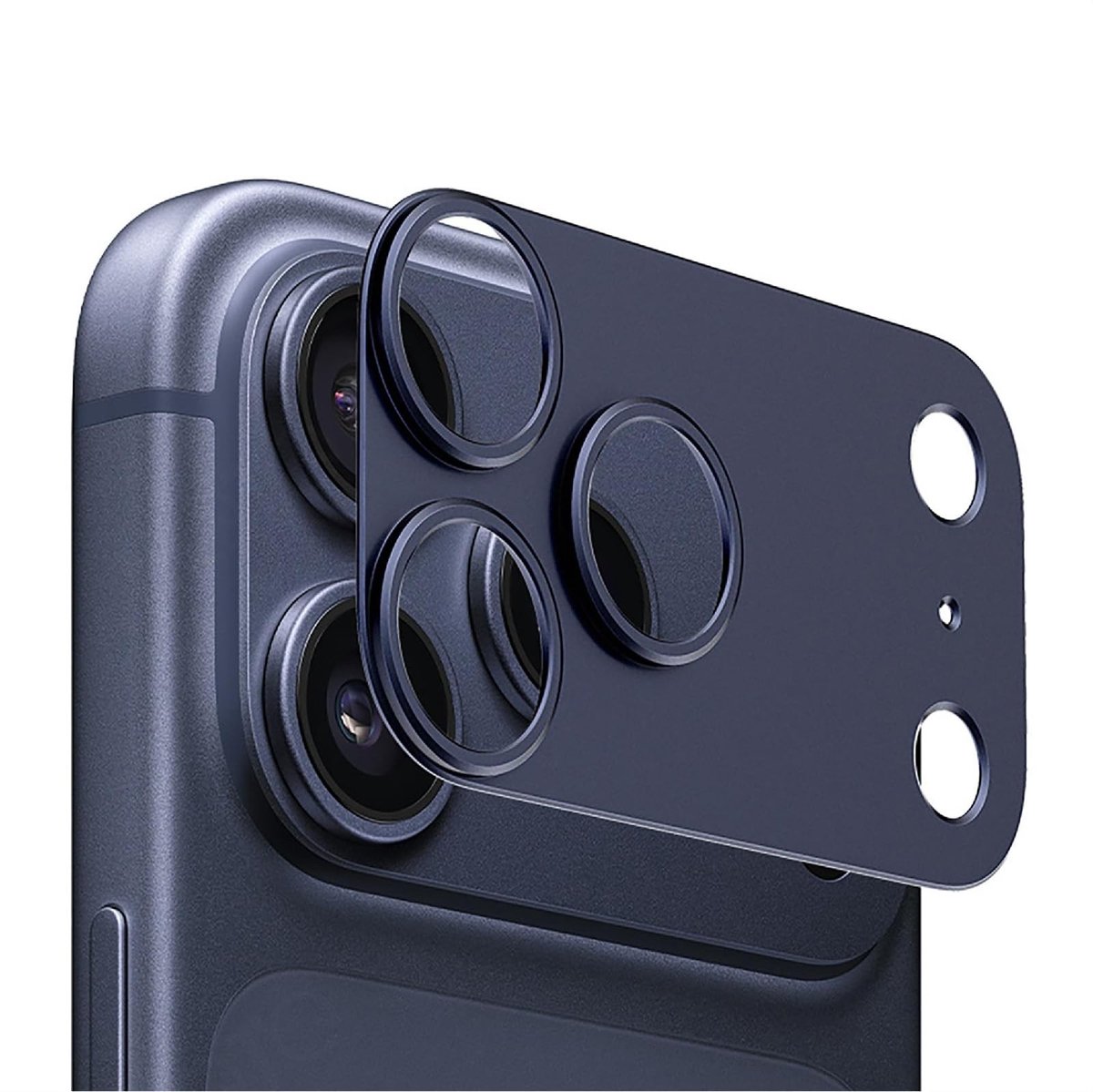 Dailygoods - Achtercamerabescherming voor iPhone 17 Pro, 2 stuks Metaal